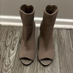 Call It Spring Taupe Heeled Boots